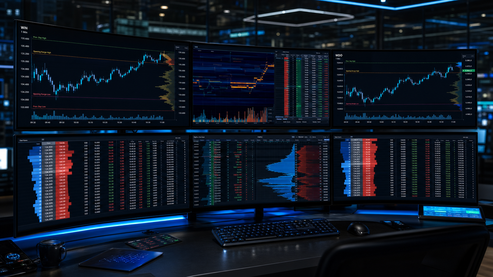 Opening Range Breakout WIN e WDO com fluxo